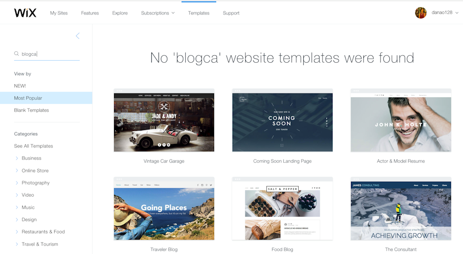 Create blog using WIX